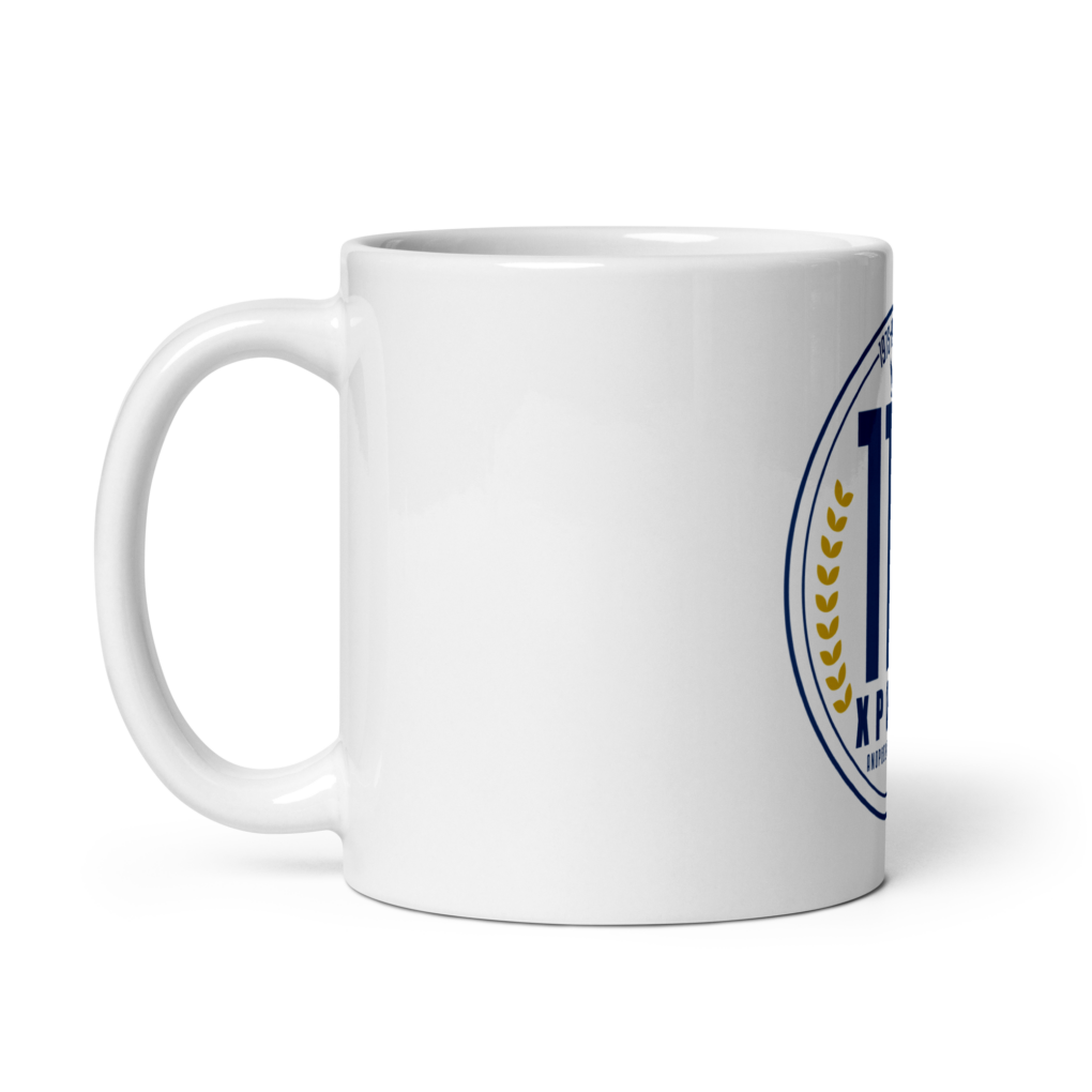 114 Years - White glossy mug - Image 3