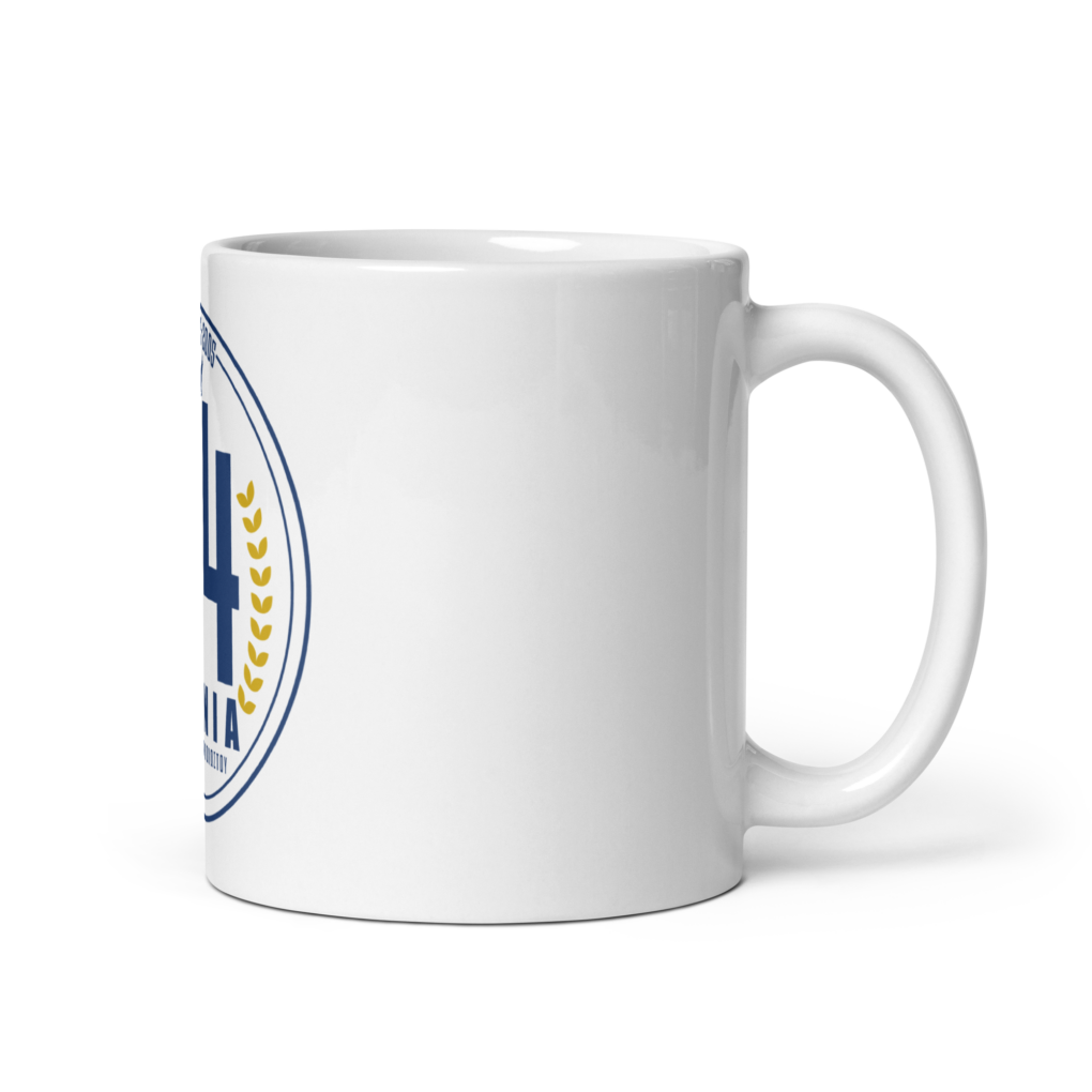 114 Years - White glossy mug - Image 2