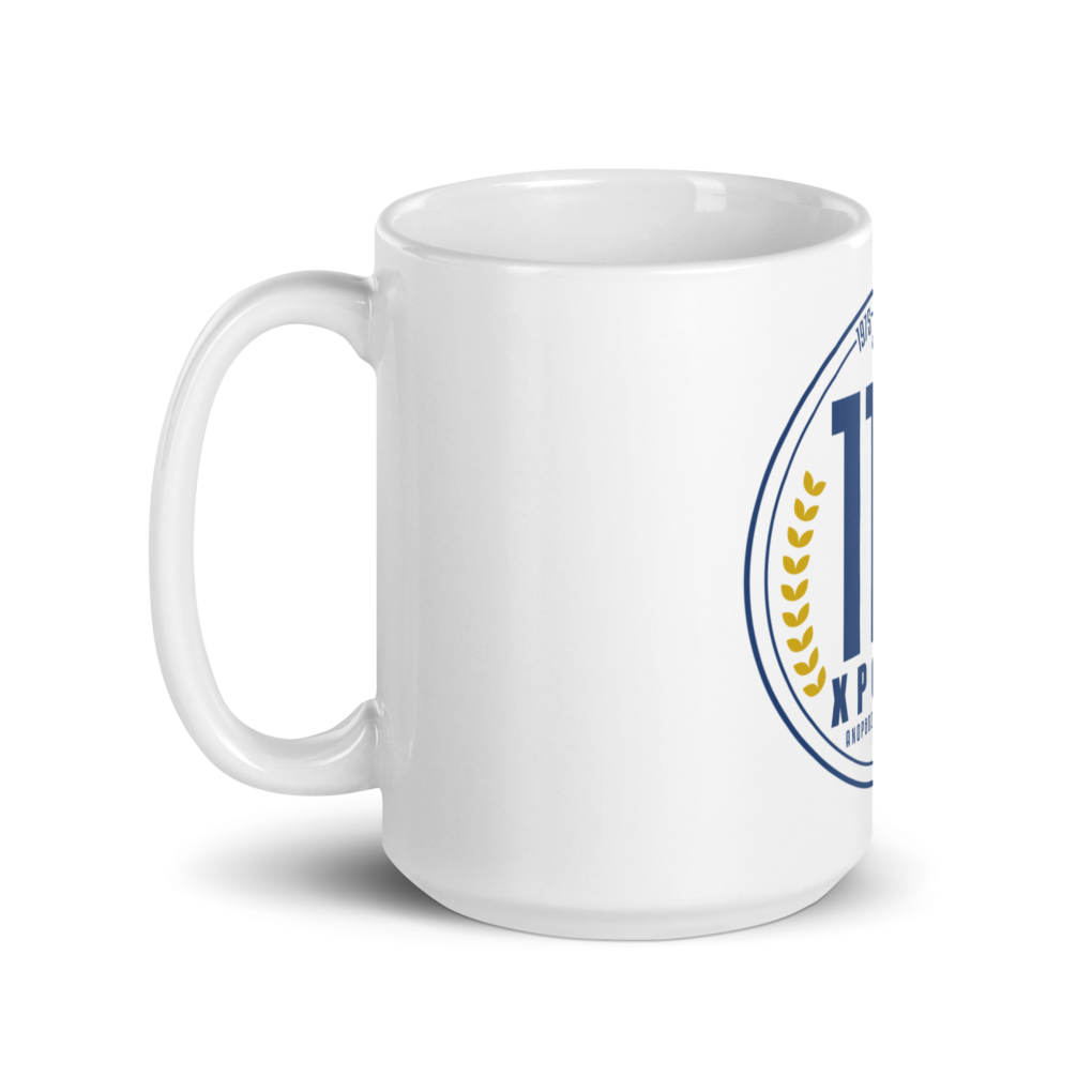 114 Years - White glossy mug - Image 6